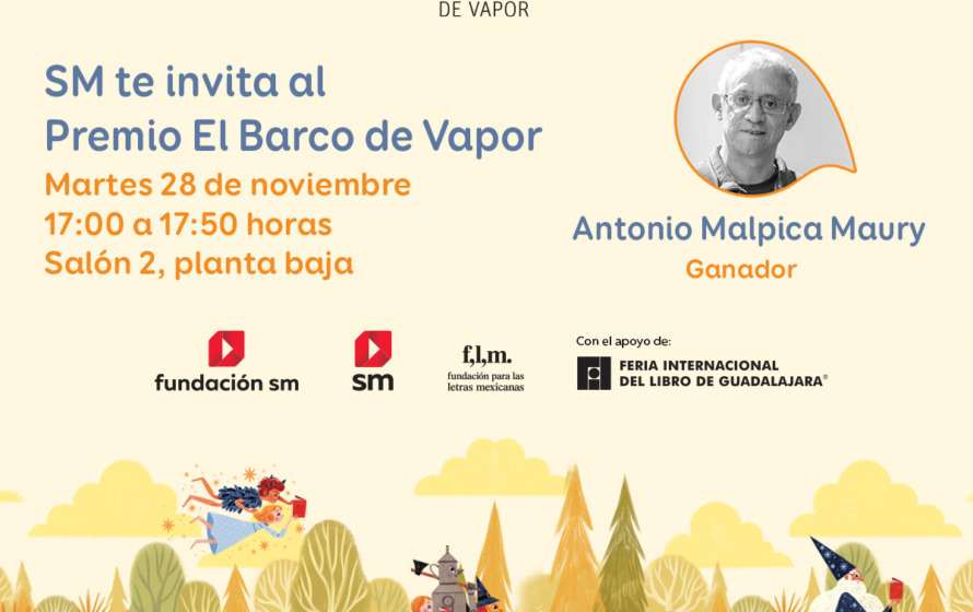 Antonio Malpica recibe el premio El Barco de Vapor 2023